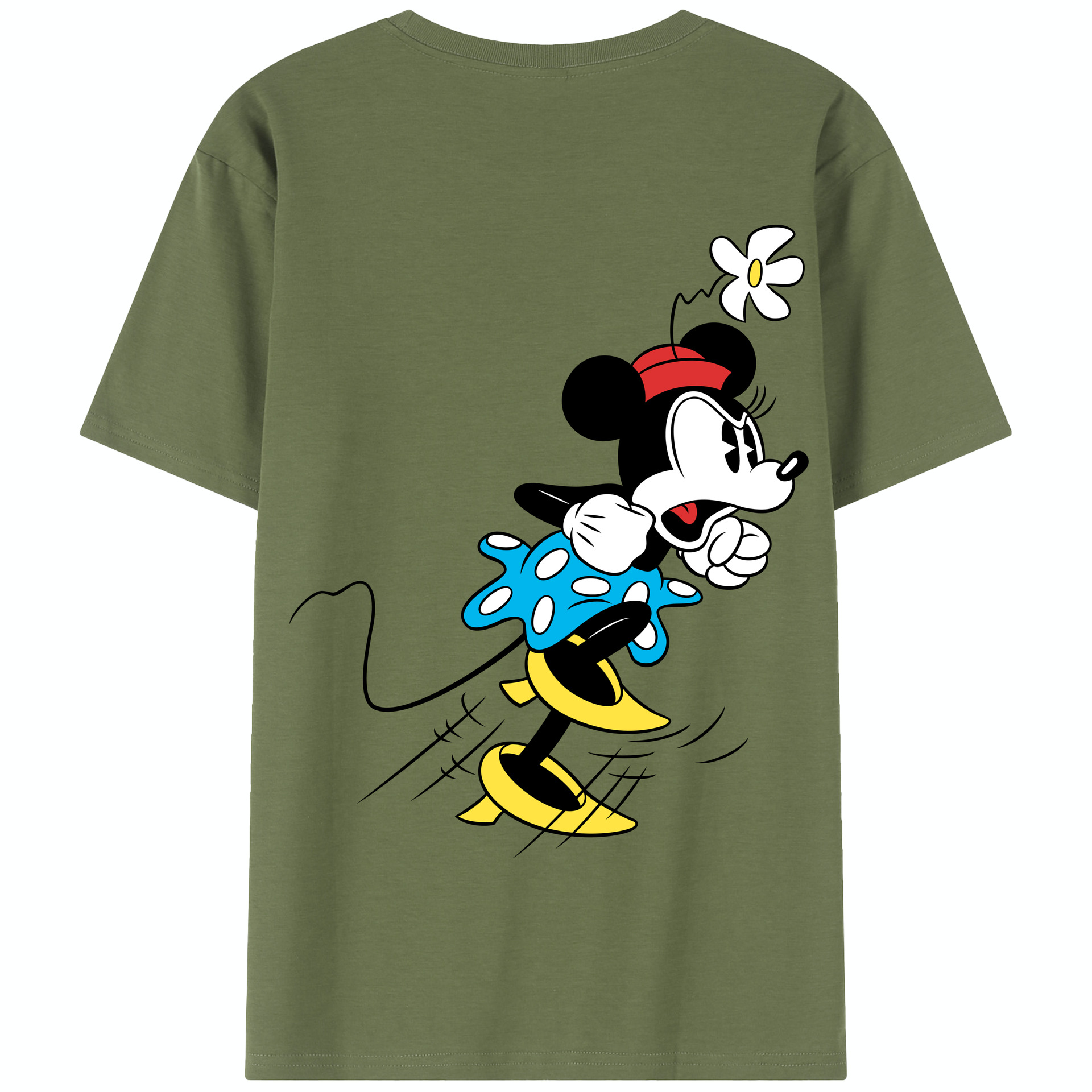 （画像用） ミッキーマウス Mickey Mouse 綿100％半袖Tシャツ（背面プリント）